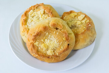 Traditional Tatar pies Gubadiya