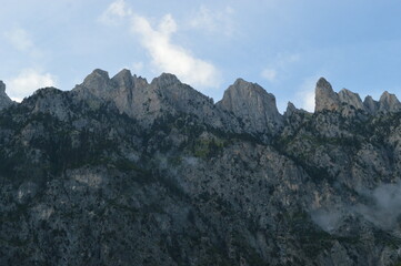 The stunning mountain scenery in the Valbona Valley in Albania