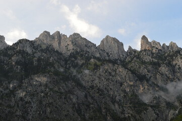 The stunning mountain scenery in the Valbona Valley in Albania