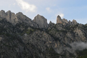 The stunning mountain scenery in the Valbona Valley in Albania