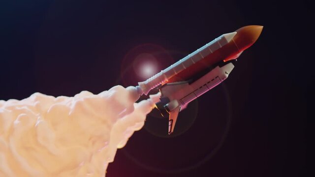 a rocket launched into space