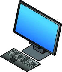 Fototapeta premium An all-in-one desktop computer.