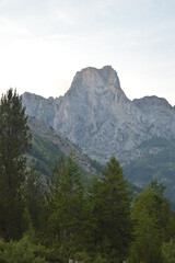 Obraz premium The stunning mountain scenery in the Valbona Valley in Albania