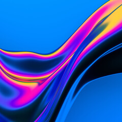 Abstract 3d render, background design, modern illustration