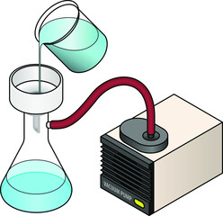 Lab concept: vacuum-assisted filtration.