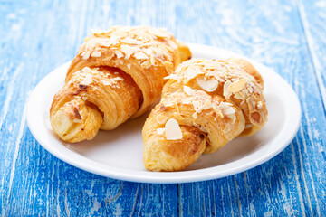 Pastry breakfast with croissant