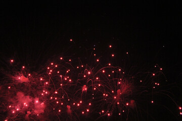 Fototapeta na wymiar fireworks in the night sky