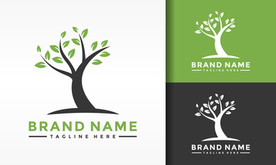 Obraz premium tree green logo