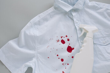blood stains on clothes and stain remover