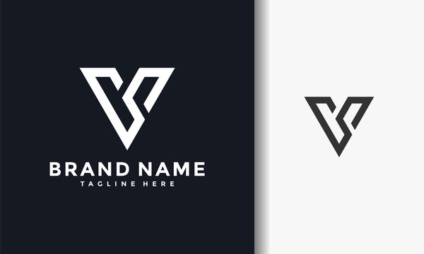 monogram letter VS logo