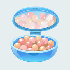 realistic illustration of cosmetics on background