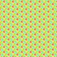 Seamless Colorful Flower Patterns Vector Illustration