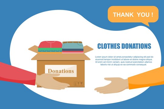 Clothes donation background
