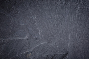 Dark gray and black slate texture, abstract background