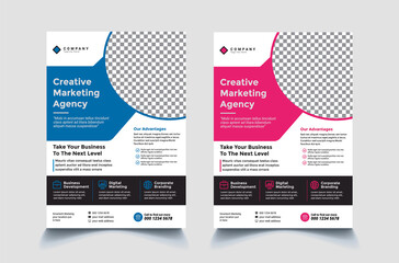 Corporate abstract business flyer design template brochure cover design vector template.Company identity,print-ready flyer,print ready brochure,Corporate brochure report cover template in A4 size