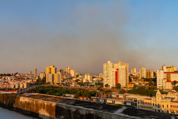 Fototapeta na wymiar Belo Horizonte downtonw skyline at sunset