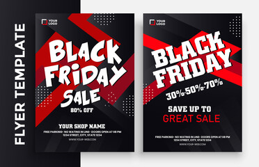 flyer template for Black Friday Sale Promotion with Sample Product Images, for A4 paper size with 3mm. bleeds area and Free Font Used with Eps file
