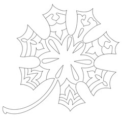 Line illustration for coloring