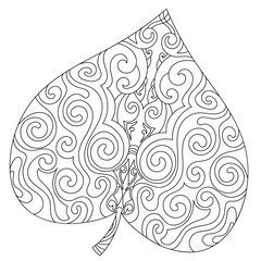 Line illustration for coloring