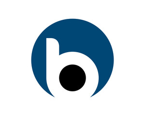 B circle logo icon template