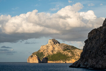Fototapeta na wymiar Islet of Es Colomer from Cala Boquer, Pollença, Mallorca, Spain