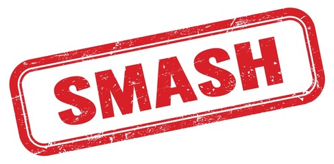 SMASH red grungy rectangle stamp.