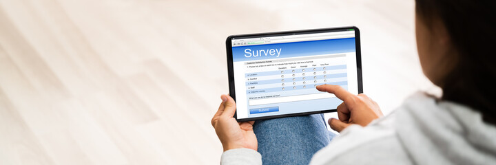 Filling Online Survey Form