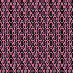 Isometric Cubes Seamless Vector Pattern - Repeating ornament for textile, wraping paper, fashion etc.