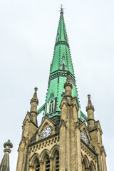 Fototapeta premium Cathedral Church of St. James in Toronto, Ontario, Canada. Cathedral is home of oldest congregation in city, parish was established in 1797. 