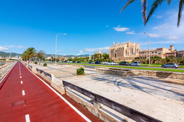 Sea promenade in Palma, Mallorca island, Spain © Mistervlad