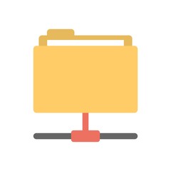 Folder directory structure icon - vector illustration. Archive tree, file network symbol.