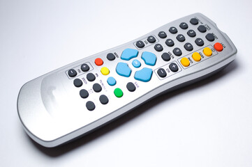 Remote control of electronic devices with white background