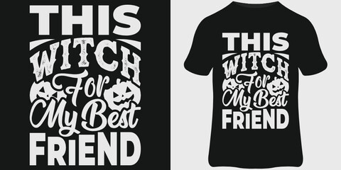 Halloween T-Shirt design template, Halloween quotes, and lettering typography design.