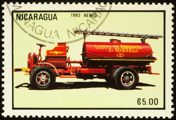 Fire-extinguishing tanker