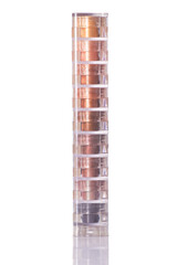 Fototapeta premium bright and colorful eye shadows stack