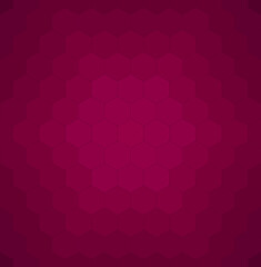 Red honeycomb mosaic. Seamless vector illustration.  