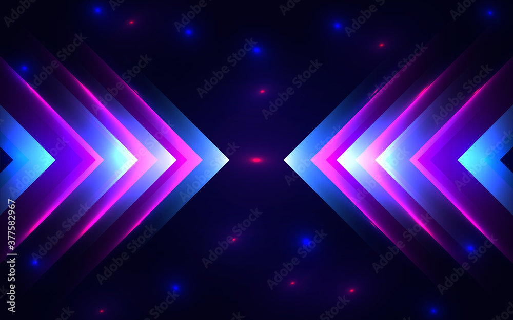 Wall mural trendy gradient motion colors background with speed light shine element. minimal futuristic concept 
