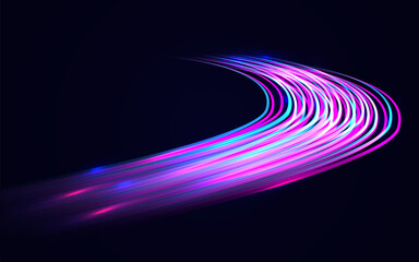 Trendy gradient motion colors background with speed light shine element. Minimal futuristic concept vector design for use wallpaper, theme, presentation, website, cover, banner, poster