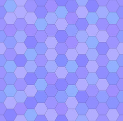 Violet honeycomb mosaic. Seamless vector illustration. 