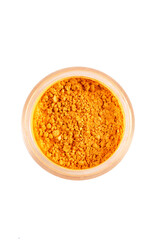 bright and colorful eye shadows on white