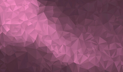 Pink polygonal background. Pink triangle background. Vector illustration.
