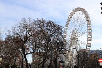 The ferris wheel in Budapest, Hungary