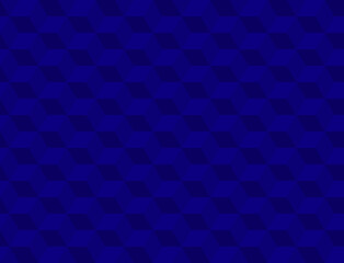 Blue background with 3d squares. Seamless vector Illustration. Geometric design for web, wrapping, fabric, poster, etc. 