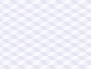 White background with convex squares. Seamless vector illustration. 