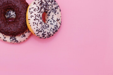 donut with chocolate icing