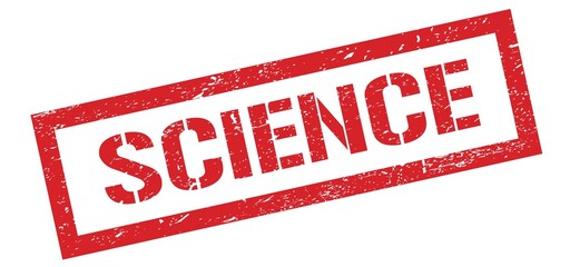 SCIENCE red grungy stamp.