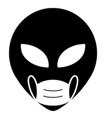 Extra-terrestre avec un masque