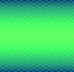 Green honeycomb mosaic. Vector illustration. 