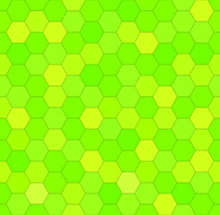 Green honeycomb mosaic. Vector illustration. 