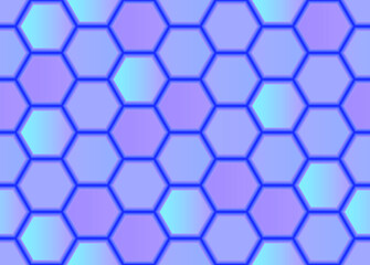 Violet honeycomb mosaic. Seamless vector illustration. 